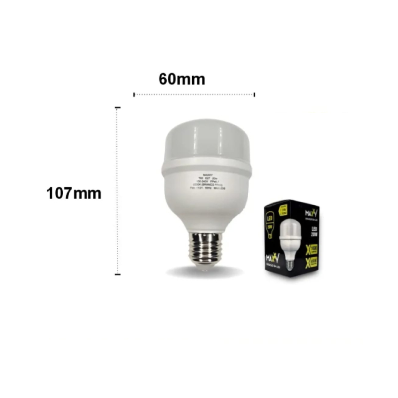 Lâmpada Bulbo LED 20W - ASP - Materiais Elétricos